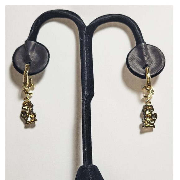 ๐๐๐๐๐ ๐
๐๐๐๐ BLACK CAT Familiar LeverBack Earrings GoldTone Halloween - Picture 4 of 8